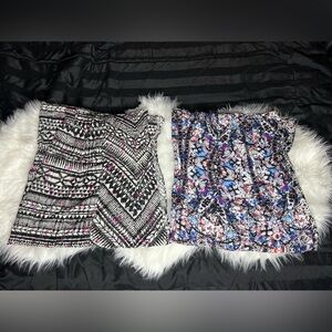 Bundle of 2 Express Y2K Batik Print Lightweight Maxi Skirts Size XS